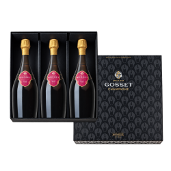 Coffret Luxe 3 bouteilles Gosset Grande Réserve